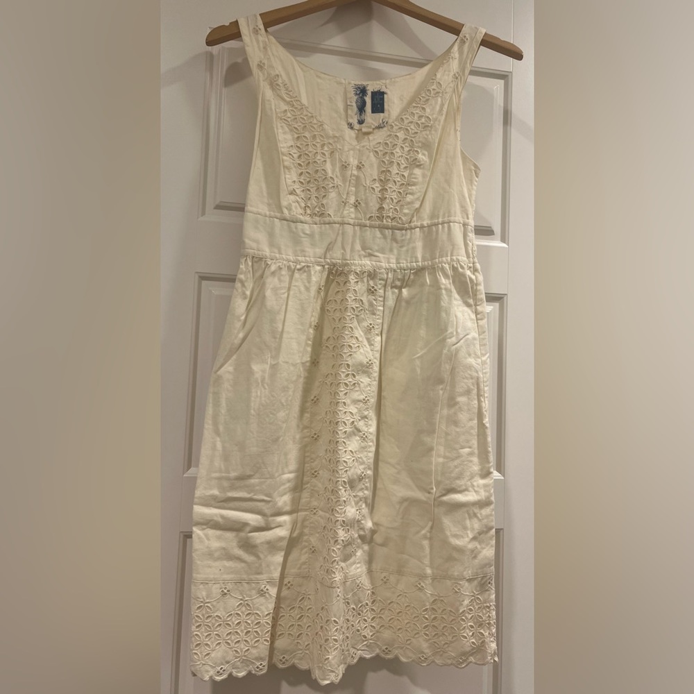Anthropologie x Edmé & Esyllte Sleeveless Eyelet Dress